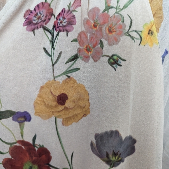 ESHAKTI - Wildflower floral midi dress with sleeves - Picture 3 of 4